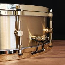 CANOPUS 3mm Solid Brass Custom Snare 14"x5" Gold Hardware Custom Model_4