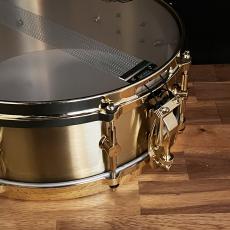 CANOPUS 3mm Solid Brass Custom Snare 14"x5" Gold Hardware Custom Model_7