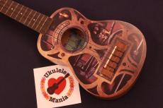 Ukadelic Limited Edition Steam Punk Soprano Ukulele #5669_5