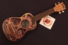 Ukadelic Limited Edition Steam Punk Soprano Ukulele #5669_9