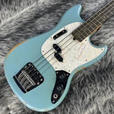 Fender JMJ Road Worn Mustang Bass Rosewood Fingerboard Faded Daphne Blue