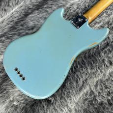 Fender JMJ Road Worn Mustang Bass Rosewood Fingerboard Faded Daphne Blue_7