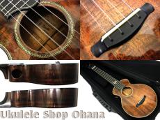 Naturel Ukulele テナー カスタム カーリーマホガニー サイドホール 2021年中古委託_4