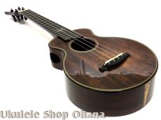Naturel Ukulele テナー カスタム カーリーマホガニー サイドホール 2021年中古委託_8