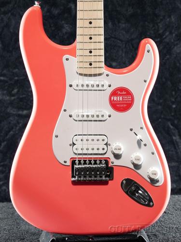 Squier by Fender Sonic Stratocaster HSS -Tahitian Coral-【薄く軽量なボディ!!】【オンラインストア限定】