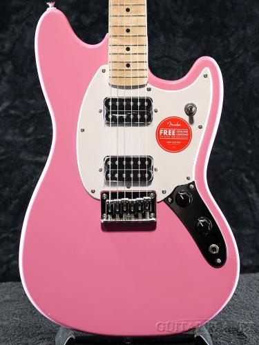 Squier by Fender 《未展示品!!》Sonic Mustang HH -Flash Pink-【薄く軽量なボディ!!】