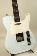 Nacho Guitars Early 60s Whiteguard Medium Aging / C neck / Slab Rose / Sonic Blue #44313_3