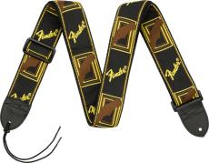 Fender Monogrammed Straps-Black/Yellow/Brown