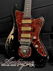 TOM ANDERSON (正規輸入品) Raven Classic 2025 Black In-Distress Level3 Caramel Maple Neck & Black Rosewood FB /Matching Head w/MC Mini-Humbucker "Near-Mint"_2