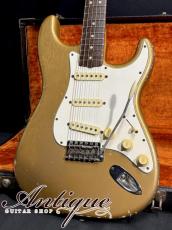 Fender Stratocaster 1965 Shoreline Gold /Killer Figured Neck & Dark Jacaranda FB 3.46kg "Rare Custom Color"_2