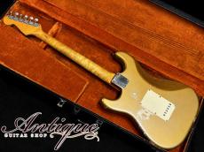 Fender Stratocaster 1965 Shoreline Gold /Killer Figured Neck & Dark Jacaranda FB 3.46kg "Rare Custom Color"_3