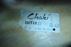 Chaki P-80 / Venetian Cutaway・Inlay Logo・Original Peg・Double Parallelogram Inlay・Ebony Fingerboard・Arched Spruce top・Maple Side and Arched Maple back・f-Sound Hole【Original Hard Case】1970年代製_16