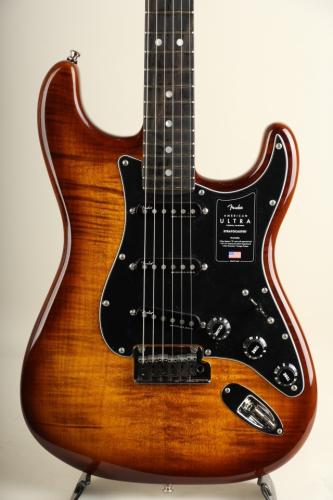 Fender Limited Edition American Ultra Stratocaster Ebony Tiger Eye【S/N US23032637】