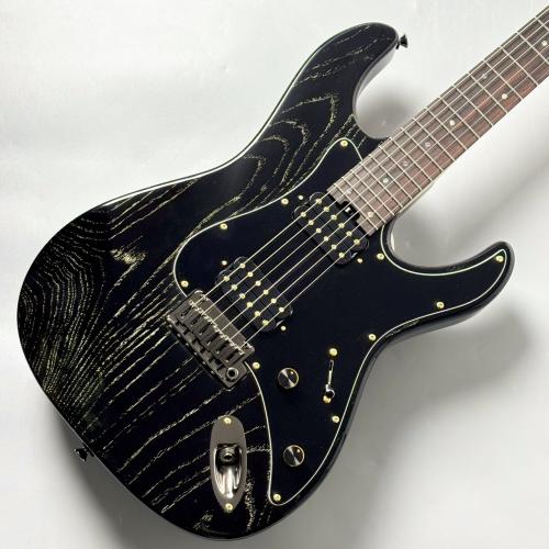 Altero Custom Guitars Astra Standard - Black with White Grain Fill - #2607177 【3.36kg】