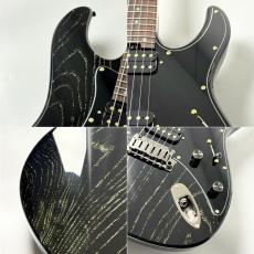 Altero Custom Guitars Astra Standard - Black with White Grain Fill - #2607177 【3.36kg】_3