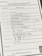 FREEDOM CUSTOM GUITAR RESEARCH O.S. TE Pepper HollowⅡ (Brown Pepper) Korina BZF 【2024年製】_10