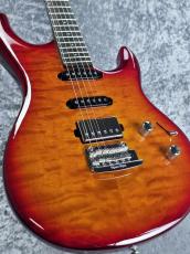 MUSIC MAN Luke III HSS Quilted Maple Top  " Cherry Burst "_3