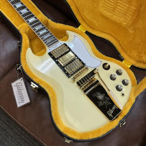 Gibson 【白いSG】1963 Les Paul SG Custom Reissue w/ Maestro Vibrola VOS Classic White #600893 [4.41kg]
