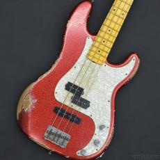Fender Custom Shop Limited Edition Masterbuilt J Precision Bass PJ King's Red Sparkle by Greg Fessler
