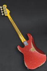Fender Custom Shop Limited Edition Masterbuilt J Precision Bass PJ King's Red Sparkle by Greg Fessler_3