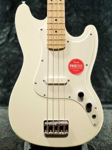 Squier by Fender 《未展示品!!》Sonic Bronco Bass -Arctic White-【薄く軽量なボディ!!】