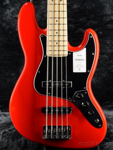 Fender Made In Japan Hybrid II Jazz Bass V -Modena Red / Maple-