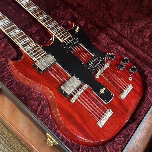 Gibson 【MR.JIMMY P.U搭載】 EDS-1275 Double Neck ~Cherry Red【5.08kg】2021年製