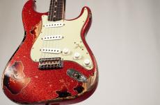 Fender Custom Shop 1961 Stratocaster Super Heavy Relic -Red Sparkle over 3TS- [3.57kg]_4