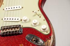 Fender Custom Shop 1961 Stratocaster Super Heavy Relic -Red Sparkle over 3TS- [3.57kg]_5