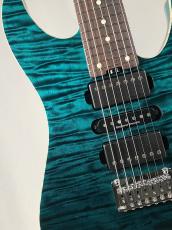 SCHECTER 【厳選キルトメイプル】EX5B-24-7st CTM/VTR M/HR -Black Turquoise-【USED】_4