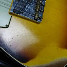 Fender Custom Shop Limited Edition 1960 Telecaster Custom Heavy Relic Faded Aged Chocolate 3-Tone Sunburst_7