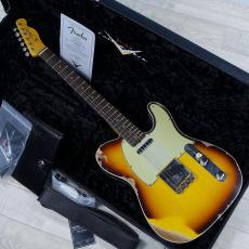 Fender Custom Shop Limited Edition 1960 Telecaster Custom Heavy Relic Faded Aged Chocolate 3-Tone Sunburst_10