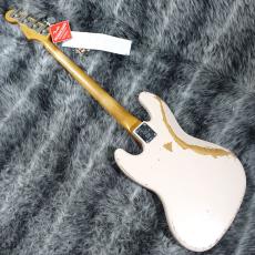 Fender Flea Jazz Bass Roadworn Shell Pink_5