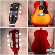 Gibson 1963年製 J-45 Cherry Sunburst【オリジナルのプラスチックブリッジが綺麗に残る逸品】_3