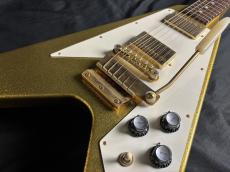 Gibson 1967 FlyingV Short Maestro VOS Gold Sparkle_4