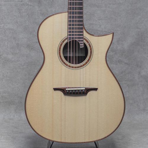 Dontcho Ivanov OM-C Grand Salon Cutaway Alpine Swiss Moon Spruce / Madagascar Rosewood