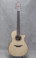 Dontcho Ivanov OM-C Grand Salon Cutaway Alpine Swiss Moon Spruce / Madagascar Rosewood_2