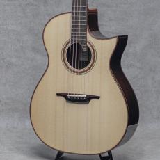 Dontcho Ivanov OM-C Grand Salon Cutaway Alpine Swiss Moon Spruce / Madagascar Rosewood_5