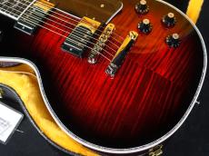 Gibson Custom Shop Les Paul Custom 4A Figured Top "Bats In Flight" Dark Red Burst Gloss NH_4