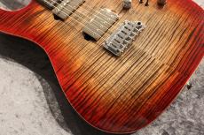 Red House 【決算セール】CTM Seeker S 2H 5A Flame/Mahogany/Ebony Dark Red Burst【激杢】【漆黒指板】_6