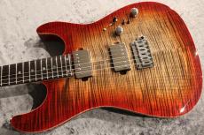 Red House 【決算セール】CTM Seeker S 2H 5A Flame/Mahogany/Ebony Dark Red Burst【激杢】【漆黒指板】_7