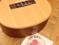 Mahalo MM3 Satin Finish Cedar-top Slot-head Solid Mahogany Tenor Ukulele _4