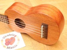 MAHALO Brown Nato Wood Soprano with Gear Tuners 