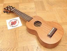 MAHALO Brown Nato Wood Soprano with Gear Tuners _3