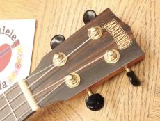 MAHALO Brown Nato Wood Soprano with Gear Tuners _4