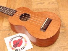 MAHALO Brown Nato Wood Soprano with Gear Tuners _5