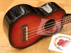 MAHALO Red Burst Soprano with Gear Tuners_2