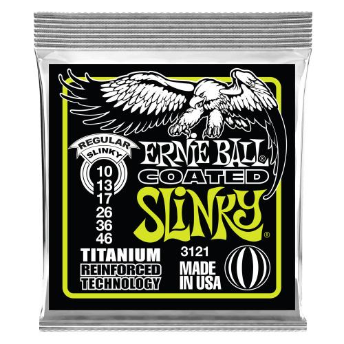 ERNIE BALL 3121 チタニウム コーティング弦 10-46 レギュラースリンキーエレキギター弦