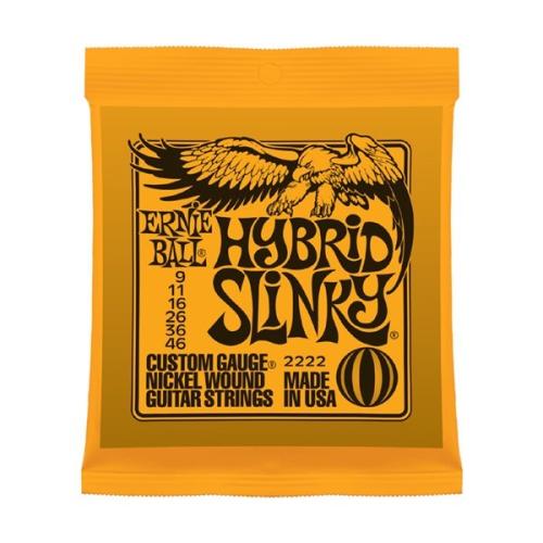 ERNIE BALL 2222 09-46 ハイブリッドスリンキーエレキギター弦