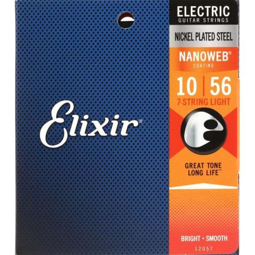 Elixir NANOWEB 10-56 7-String ライト #120577弦エレキギター弦